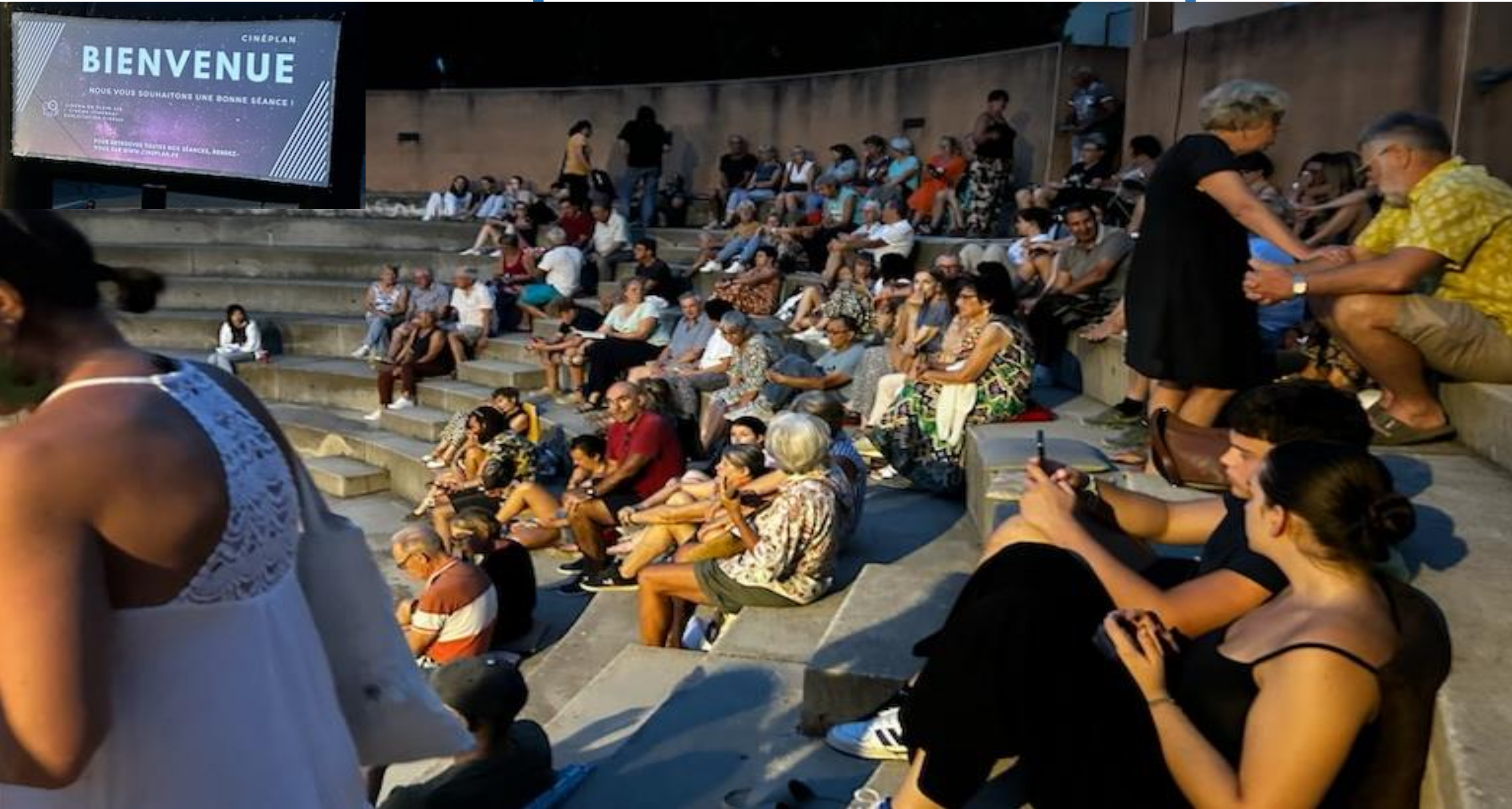 Le cinéma en plein air au théâtre de verdure