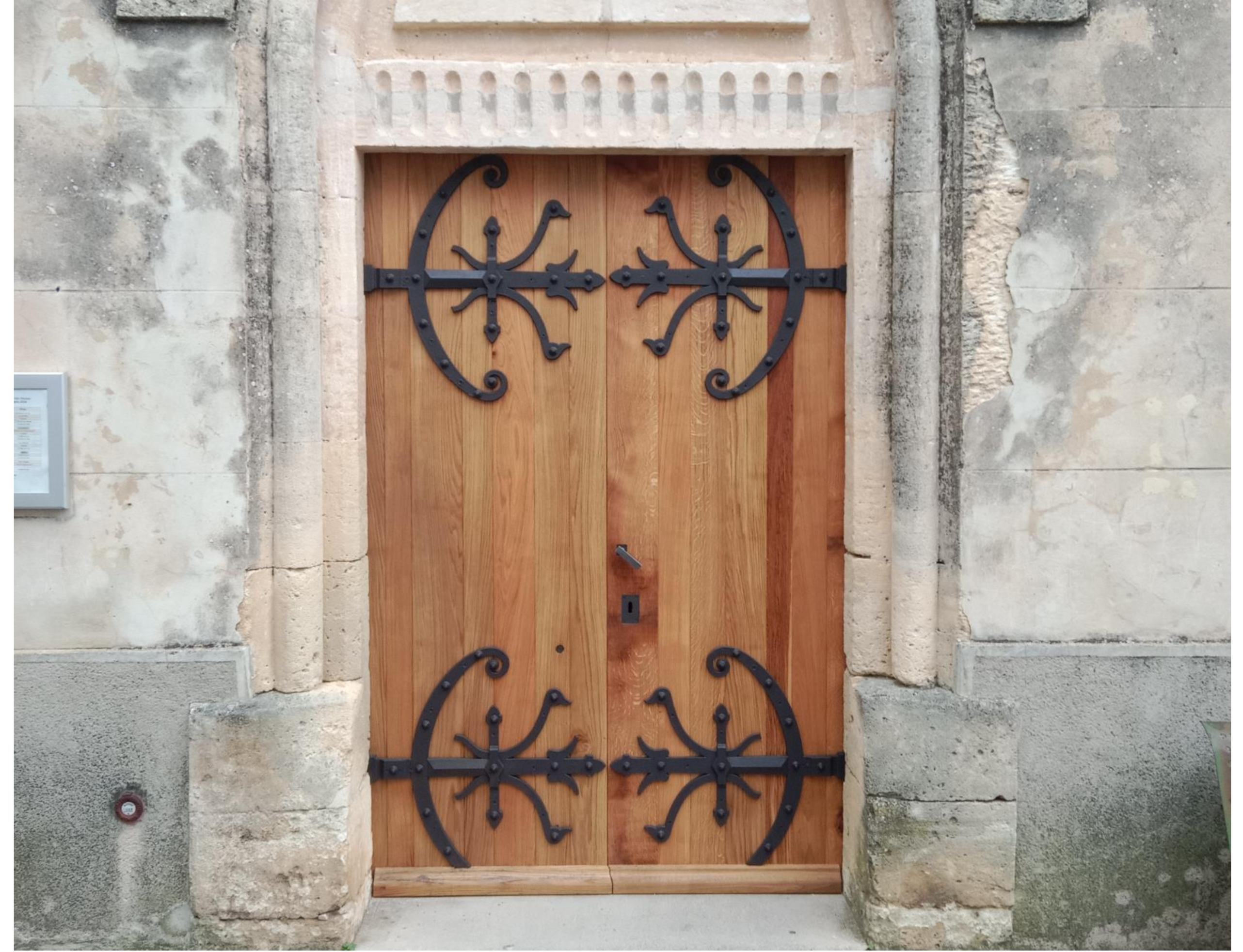 Réfection de la porte de l'église