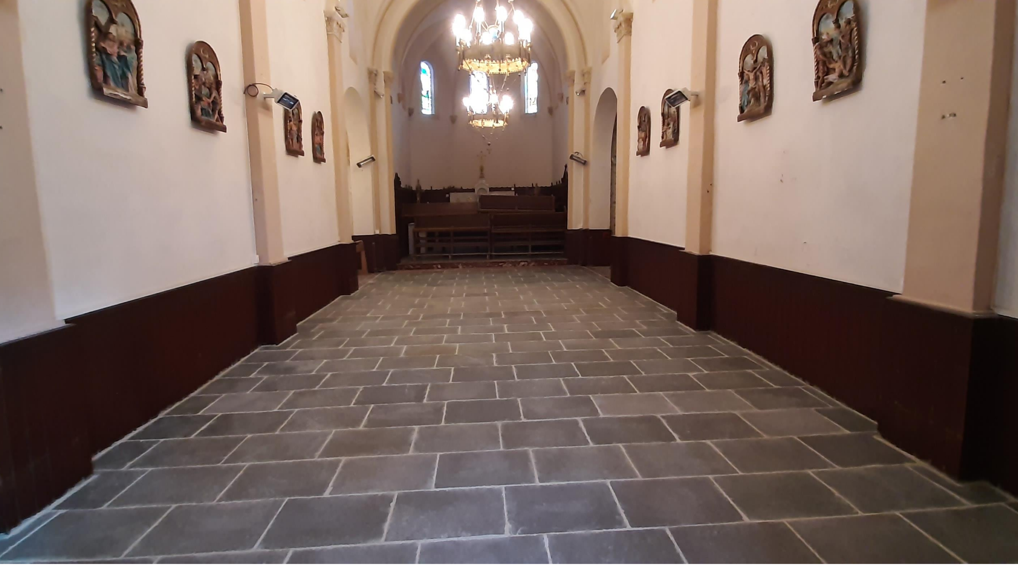 Réfection du sol de l'église